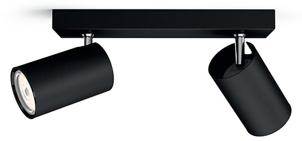Philips 50592/30/PN - Bodové svietidlo MYLIVING KOSIPO 2xGU10/5,5W/230V