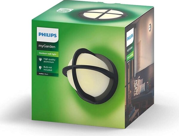 Philips 17380/30/PN - Vonkajšie nástenné svietidlo MYGARDEN ASTILBE 1xE27/42W/230V