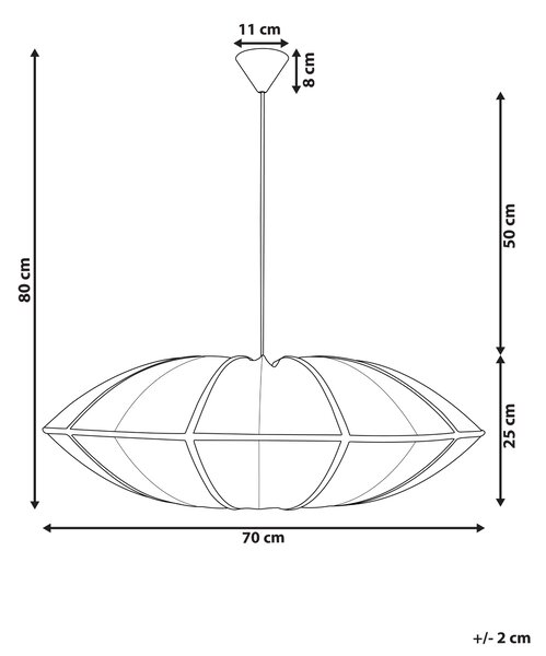 Závesná lampa biela nylon látkové tienidlo osvetlenie moderný štýl obývacia izba