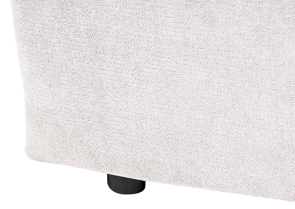 Posteľ s úložným priestorom krémová biela látkové čalúnenie 140 x 200 cm vertikálne prešívanie zdvíhací rám vysoké čelo moderný štýl spálňa