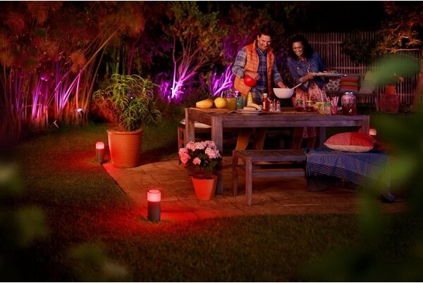 Philips 17428/30/P7 - LED RGB Vonkajšie bodové svietidlo Hue LILY LED/8W/230V IP65