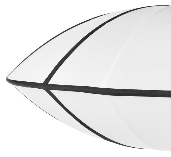 Závesná lampa biela nylon látkové tienidlo osvetlenie moderný štýl obývacia izba