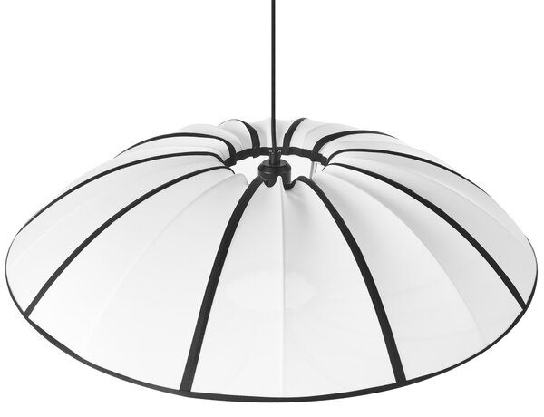 Závesná lampa biela nylon látkové tienidlo osvetlenie moderný štýl obývacia izba