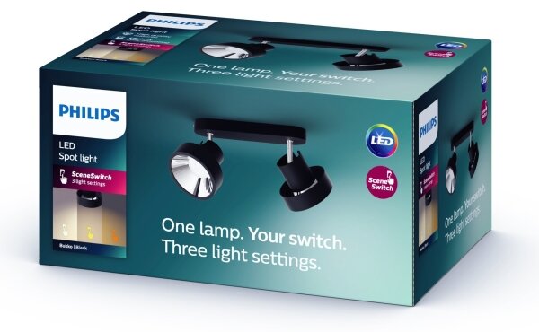 Philips 50602/30/P0 - LED Stmievateľné bodové svietidlo BUKKO 2xLED/4,5W/230V
