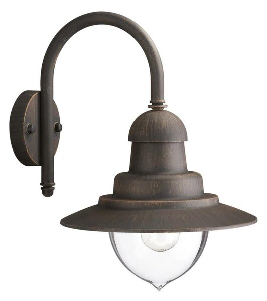 Philips 01652/06/PN - Vonkajšie nástenné svietidlo RAINDROP 1xE27/53W/230V IP44