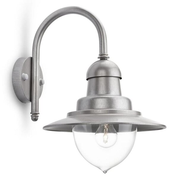 Philips 01652/52/PN - Vonkajšie nástenné svietidlo RAINDROP 1xE27/60W/230V IP44