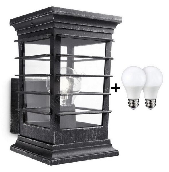 Philips 15280/54/PN - Vonkajšia nástenná lampa MyGarden PATIO 1xE27/60W/230V IP44