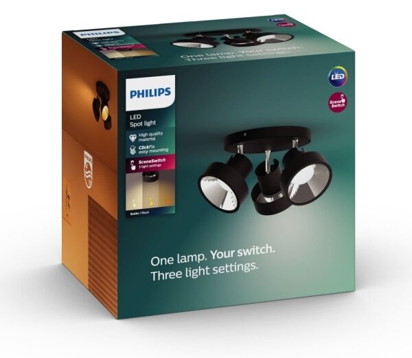 Philips 50603/30/P0 - LED Stmievateľné bodové svietidlo BUKKO 3xLED/4,3W/230V