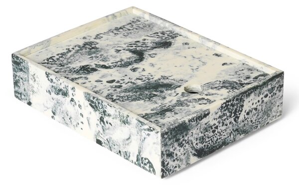 Úložný box Mist Emerald Off-white 15 × 20 cm