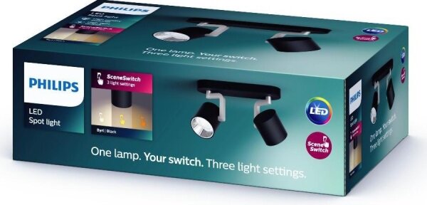 Philips 50672/30/P0 - LED Stmievateľné bodové svietidlo BYRL 2xLED/4.5W/230V
