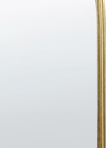 Nástenné zrkadlo zlatý kovový rám 58 x 104 cm dekoratívne ručne vyrobené glamour dizajn obývacia izba
