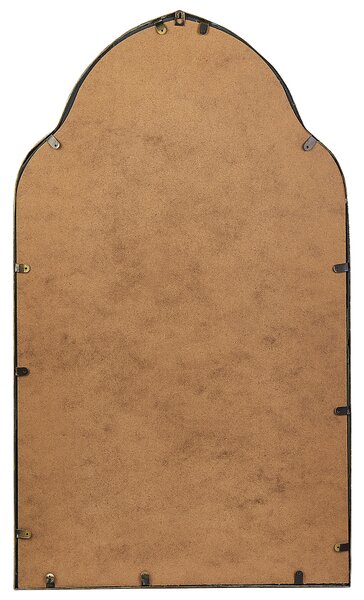 Nástenné zrkadlo zlatý kovový rám 58 x 104 cm dekoratívne ručne vyrobené glamour dizajn obývacia izba
