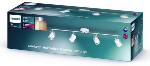 Philips 50664/31/P0 - LED Bodové svietidlo BYRE 4xLED/4,3W/230V 2200/2500/2700K