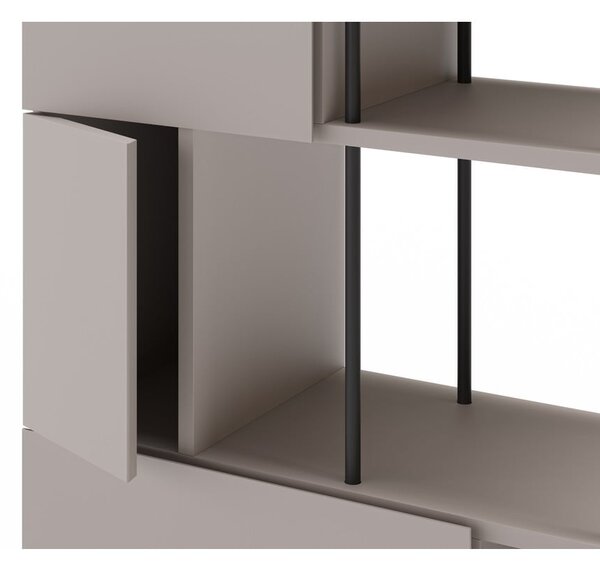 Krémová knižnica 84x175 cm Perla – Marckeric