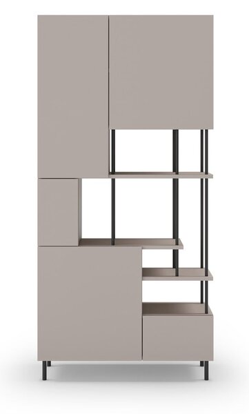 Krémová knižnica 84x175 cm Perla – Marckeric