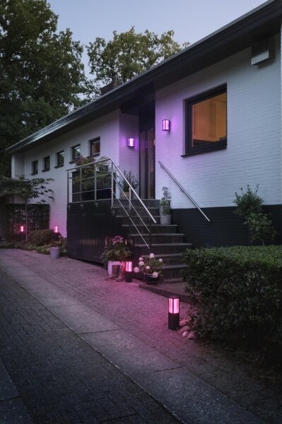 Philips 17432/30/P7 - LED RGB Vonkajšia lampa Hue IMPRESS 2xLED/8W/230V IP44