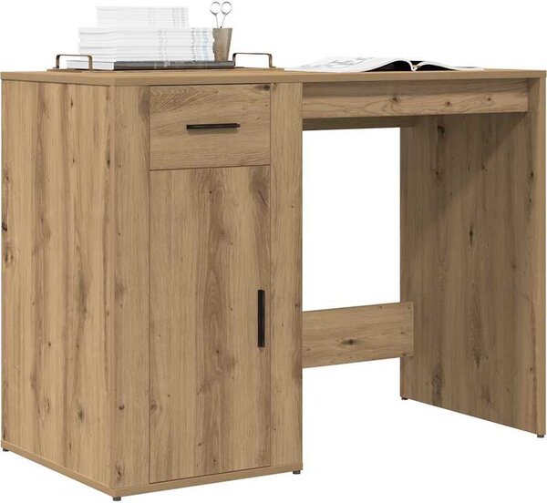 Maison Exclusive - písací stôl Artisan z dubového dreva 100x49x75 cm drevený materiál
