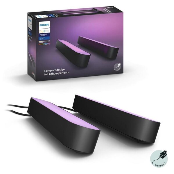 Philips - SADA 2x LED RGB Stmievateľná stolná lampa Hue PLAY DPACK WACA 6W/230V