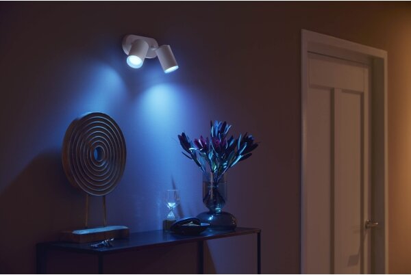 Philips 50632/31/P7 - LED RGBW Bodové svietidlo Hue FUGATO 2xGU10/5,7W/230V
