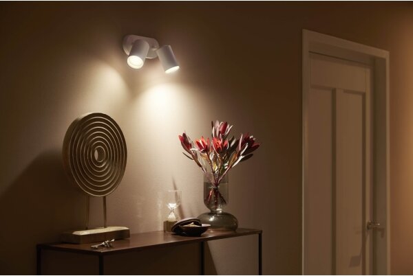 Philips 50632/31/P7 - LED RGBW Bodové svietidlo Hue FUGATO 2xGU10/5,7W/230V