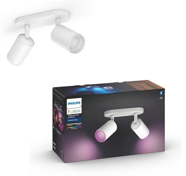 Philips 50632/31/P7 - LED RGBW Bodové svietidlo Hue FUGATO 2xGU10/5,7W/230V