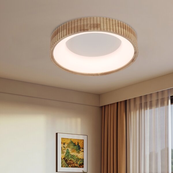 Brilagi - LED stropné svietidlo FALCON WOOD MODERN LED/30W/230V pr. 45 cm drevo