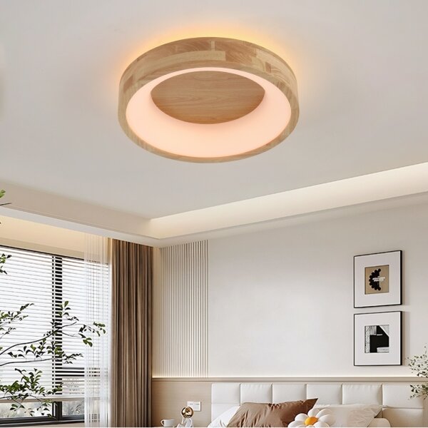 Brilagi-LED Stropné svietidlo FALCON WOOD LED/30W/230V 3000/4000/6000K 45 cm drevo
