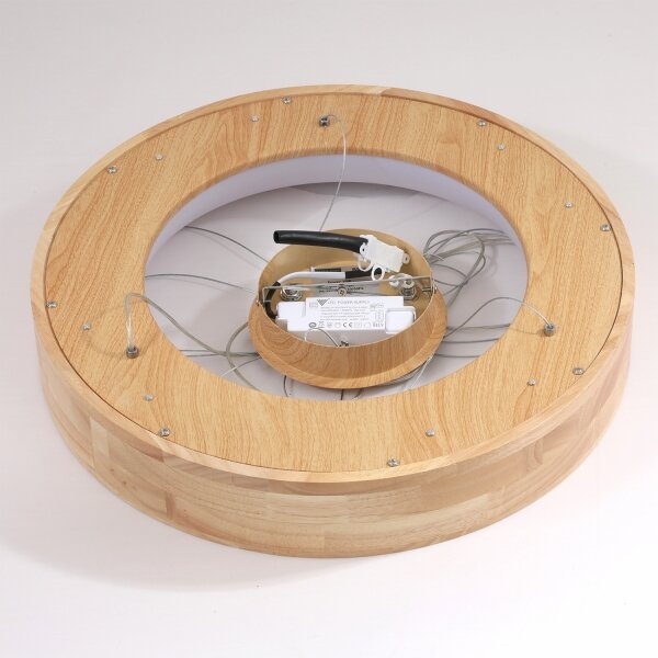 Brilagi - LED luster na lanku FALCON WOOD LED/30W/230V 3000/4000/6000K 45 cm drevo