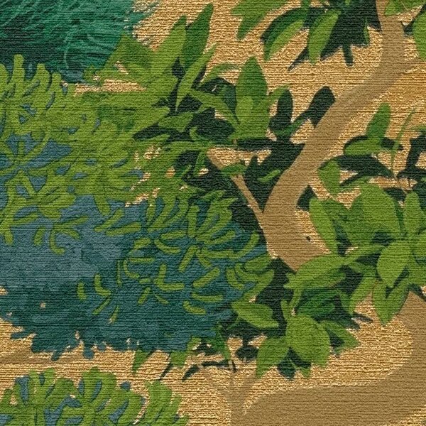 A.S. Création | Vliesová tapeta na stenu Cuba 2 79161-2 | 0,53 x 10,05 m | zelená, zlatá, vining ivy