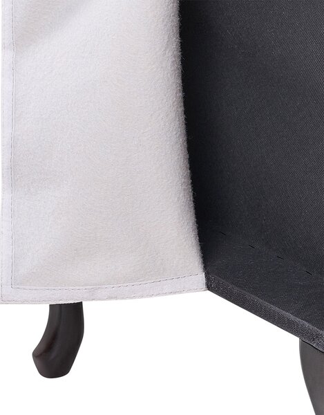 Pravostranná leňoška svetlobéžová zamatová čalúnená s úložným priestorom čierne nohy s podhlavníkom glamour retro dizajn