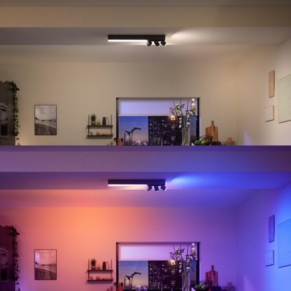 Philips - LED RGBW Bodové svietidlo CENTRIS LED/25W/230V + 3xGU10/5,7W