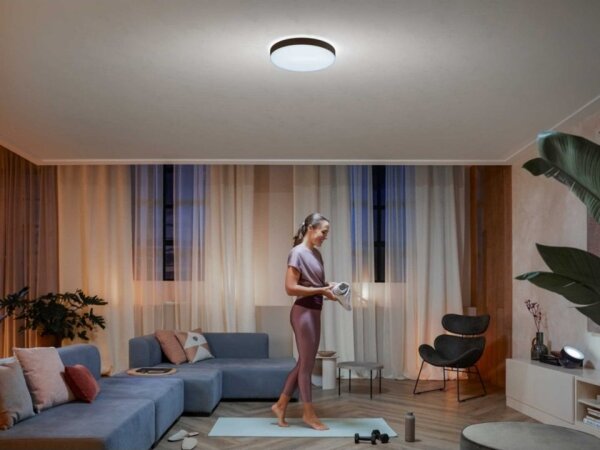 Philips - LED Stmievateľné stropné svietidlo Hue ENRAVE L LED/33,5W/230V čierna+ diaľkový ovládač