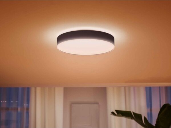 Philips - LED Stmievateľné stropné svietidlo Hue ENRAVE L LED/33,5W/230V čierna+ diaľkový ovládač