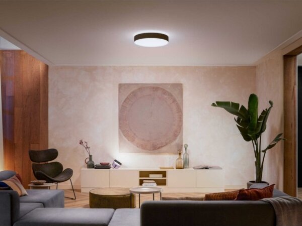 Philips - LED Stmievateľné stropné svietidlo Hue ENRAVE L LED/33,5W/230V čierna+ diaľkový ovládač