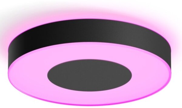 Philips-LED RGB Stmievateľné stropné svietidlo Hue LED/52,5W/230V pr. 425 mm čierna
