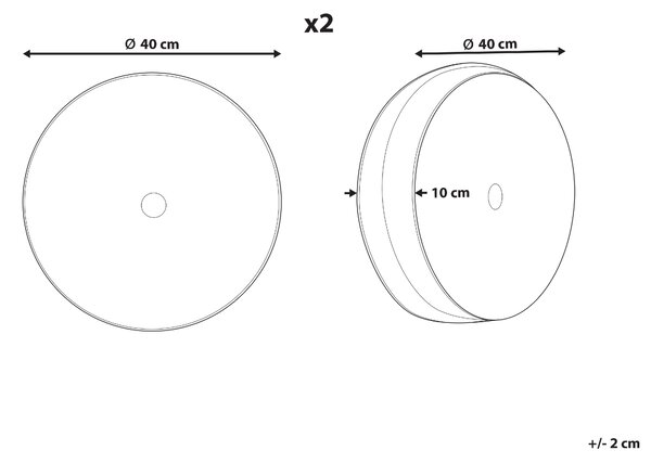 Sada 2 dekoratívnych vankúšov sivá zamatová s riasením 40 cm minimalistické moderné dekoračné doplnky
