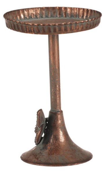 Kovový svietnik 20 cm medený FUP563-M
