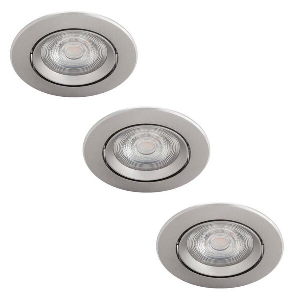 Philips - SADA 3x LED Stmievateľné podhľadové svietidlo DIVE LED/5W/230V 2700K