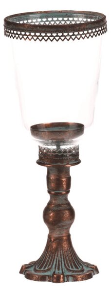 Kovový svietnik 31 cm medený FUP575-M