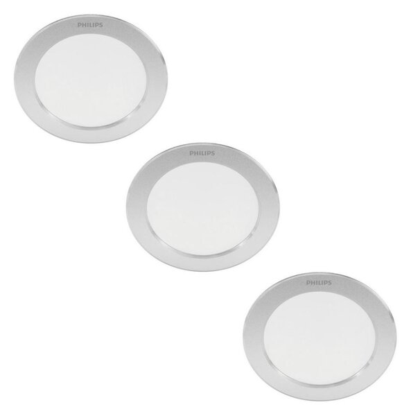 Philips - SADA 3x LED Podhľadové svietidlo DIAMOND LED/3,5W/230V 2700K