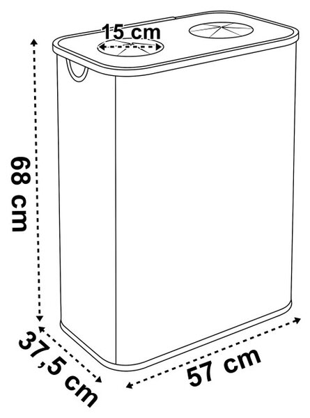 Odpadkový kôš na fľaše BAGGY 140 l