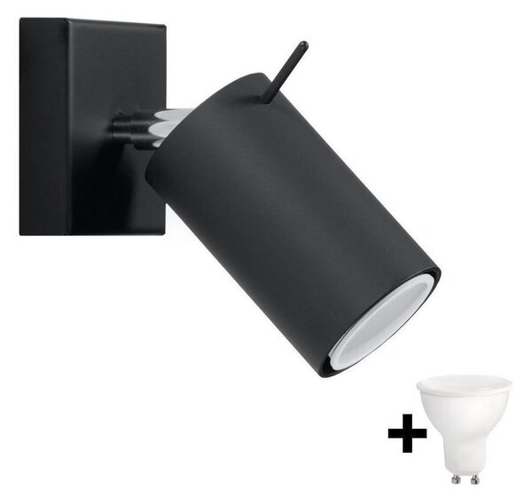 Brilagi Brilagi - LED Nástenné bodové svietidlo ASMUS 1xGU10/7W/230V čierna BG0563 + záruka 3 roky zadarmo