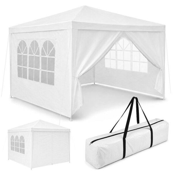 Záhradný párty stan TENO biely 3x3 m