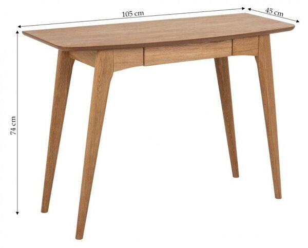 Actona Písací stôl s zásuvkou Woodstock 105 cm dub prírodný