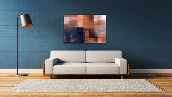Impresi Obraz Kresba abstraktné obdlžníky - 60 x 40 cm