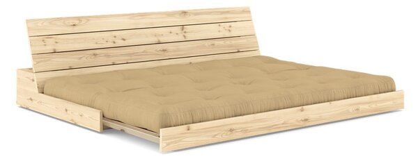 Rozkladacia pohovka v horčicovej farbe 196 cm Base – Karup Design