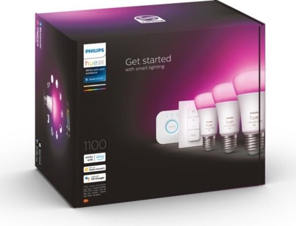 Základná sada Philips Hue WACA 3xE27/9W 2000-6500K + zariadenie na prepojenie