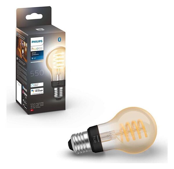 LED Stmievateľná žiarovka Philips Hue WHITE AMBIANCE A60 E27/7W/230V 2200-4500K