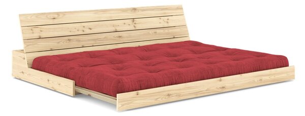 Červená menčestrová rozkladacia pohovka 196 cm Base – Karup Design