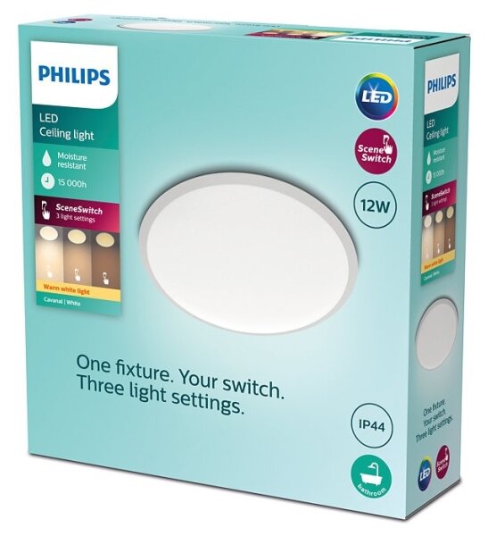 Philips - LED Stmievateľné kúpeľňové svietidlo SCENE SWITCH LED/12W/230V IP44